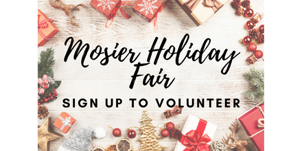 mosier holiday fair sign up to volunteer