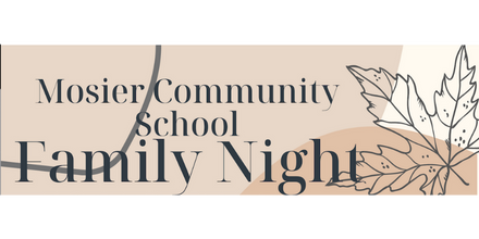 mosier community school family night december 8th at 5:15